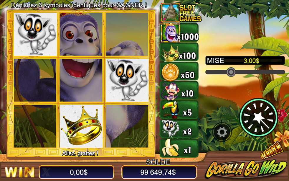 Gorilla Go Wild™ Scratch